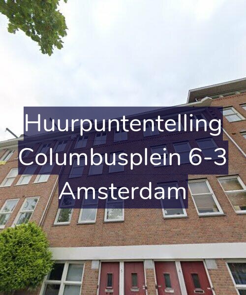 Foto gevel Huurpuntentelling voor Columbusplein 6-3, Amsterdam