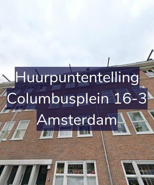 Foto gevel Huurpuntentelling voor Columbusplein 16-3, Amsterdam
