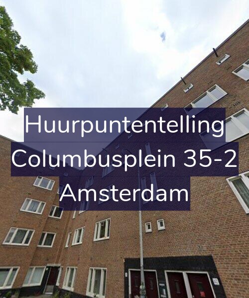 Foto gevel Huurpuntentelling voor Columbusplein 35-2, Amsterdam