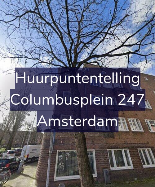 Foto gevel Huurpuntentelling voor Columbusplein 247, Amsterdam