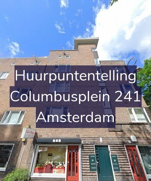 Foto gevel Huurpuntentelling voor Columbusplein 241, Amsterdam