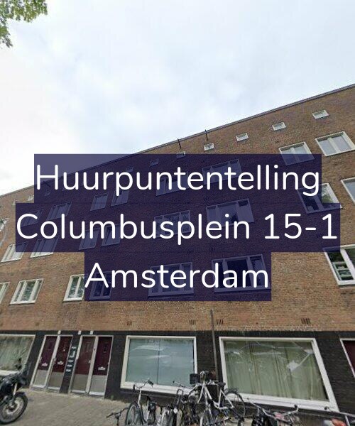Foto gevel Huurpuntentelling voor Columbusplein 15-1, Amsterdam