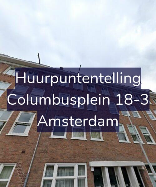 Foto gevel Huurpuntentelling voor Columbusplein 18-3, Amsterdam