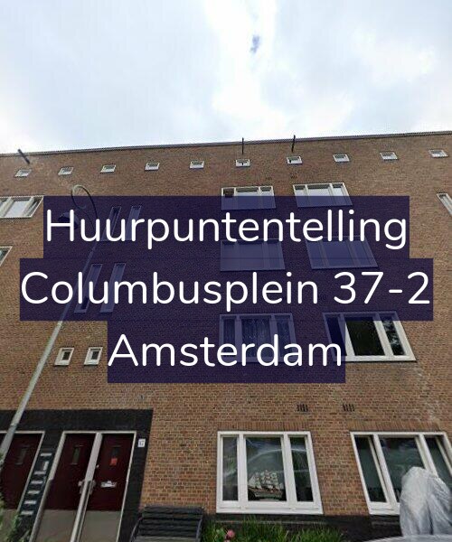 Foto gevel Huurpuntentelling voor Columbusplein 37-2, Amsterdam