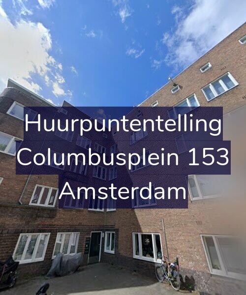 Foto gevel Huurpuntentelling voor Columbusplein 153, Amsterdam