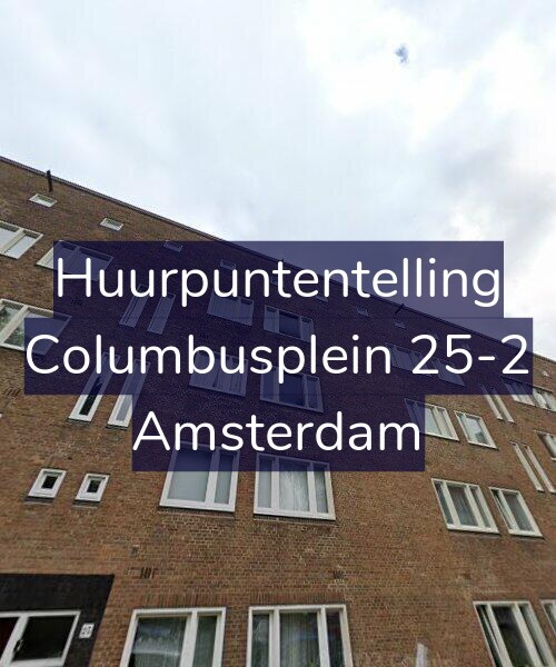 Foto gevel Huurpuntentelling voor Columbusplein 25-2, Amsterdam