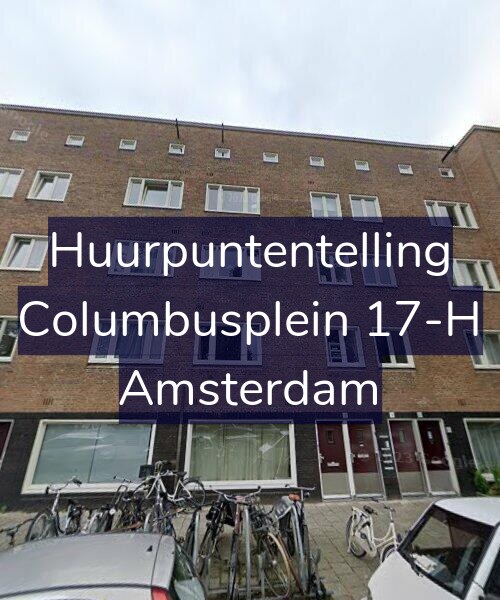 Foto gevel Huurpuntentelling voor Columbusplein 17-H, Amsterdam