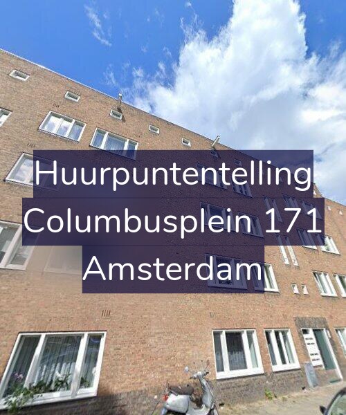 Foto gevel Huurpuntentelling voor Columbusplein 171, Amsterdam