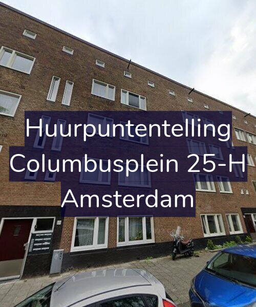 Foto gevel Huurpuntentelling voor Columbusplein 25-H, Amsterdam