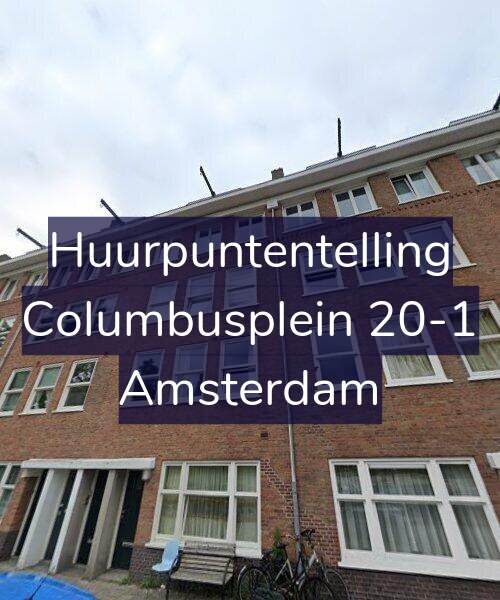 Foto gevel Huurpuntentelling voor Columbusplein 20-1, Amsterdam