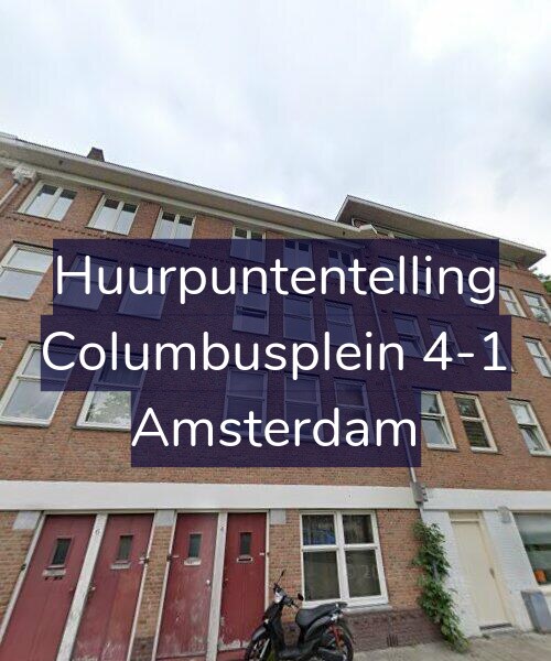 Foto gevel Huurpuntentelling voor Columbusplein 4-1, Amsterdam