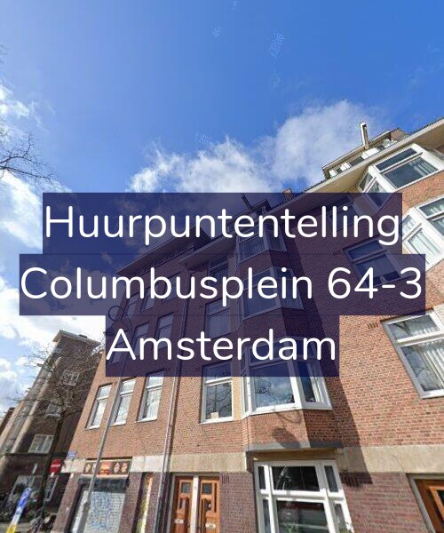 Foto gevel Huurpuntentelling voor Columbusplein 64-3, Amsterdam