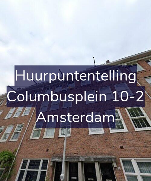 Foto gevel Huurpuntentelling voor Columbusplein 10-2, Amsterdam