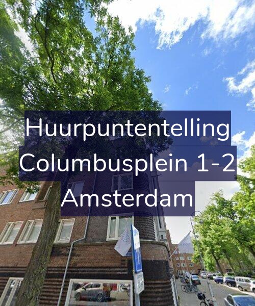 Foto gevel Huurpuntentelling voor Columbusplein 1-2, Amsterdam