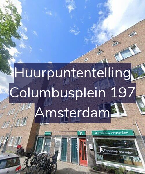 Foto gevel Huurpuntentelling voor Columbusplein 197, Amsterdam