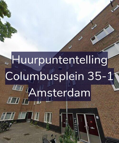 Foto gevel Huurpuntentelling voor Columbusplein 35-1, Amsterdam
