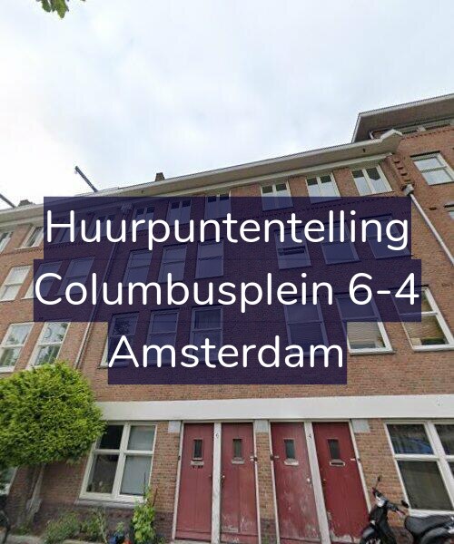 Foto gevel Huurpuntentelling voor Columbusplein 6-4, Amsterdam