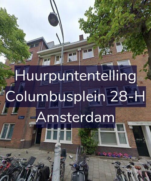 Foto gevel Huurpuntentelling voor Columbusplein 28-H, Amsterdam