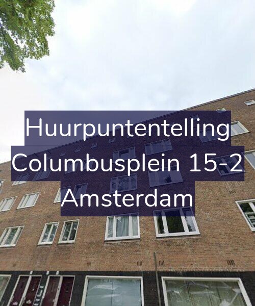 Foto gevel Huurpuntentelling voor Columbusplein 15-2, Amsterdam
