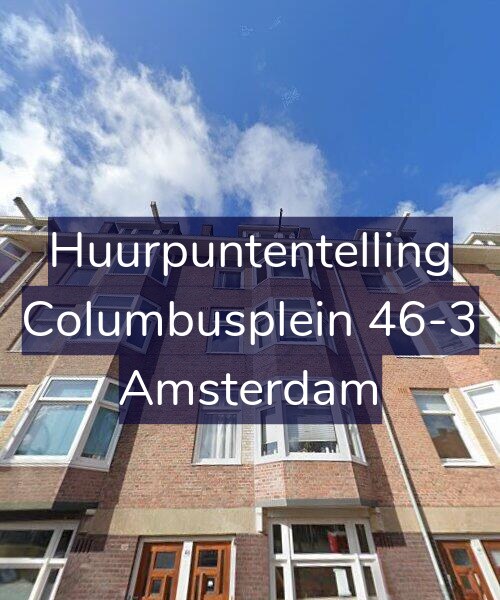 Foto gevel Huurpuntentelling voor Columbusplein 46-3, Amsterdam
