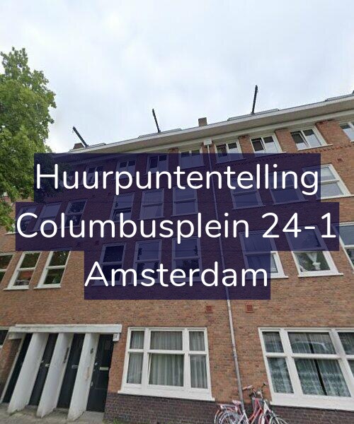 Foto gevel Huurpuntentelling voor Columbusplein 24-1, Amsterdam