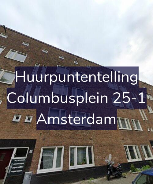 Foto gevel Huurpuntentelling voor Columbusplein 25-1, Amsterdam