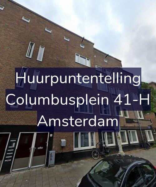 Foto gevel Huurpuntentelling voor Columbusplein 41-H, Amsterdam