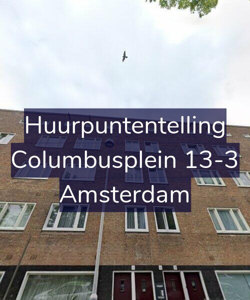Foto gevel Huurpuntentelling voor Columbusplein 13-3, Amsterdam
