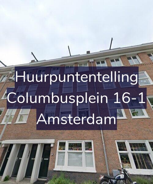 Foto gevel Huurpuntentelling voor Columbusplein 16-1, Amsterdam