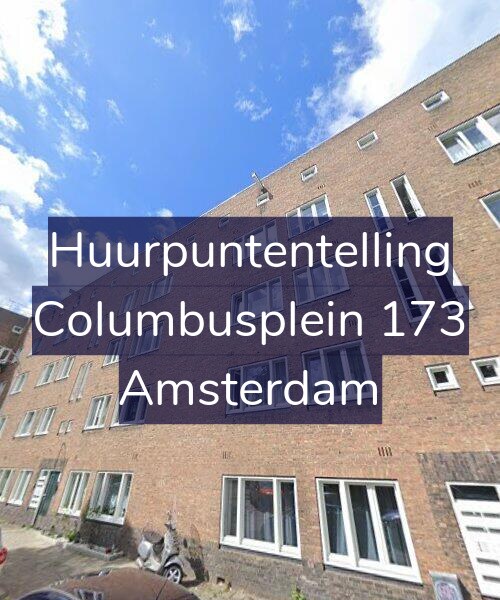 Foto gevel Huurpuntentelling voor Columbusplein 173, Amsterdam