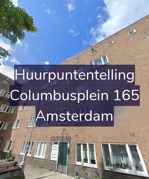 Foto gevel Huurpuntentelling voor Columbusplein 165, Amsterdam