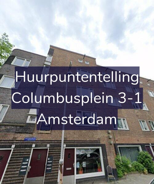 Foto gevel Huurpuntentelling voor Columbusplein 3-1, Amsterdam