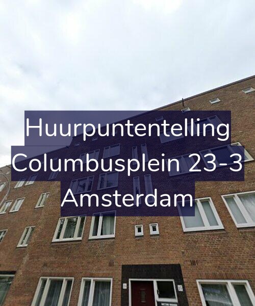 Foto gevel Huurpuntentelling voor Columbusplein 23-3, Amsterdam