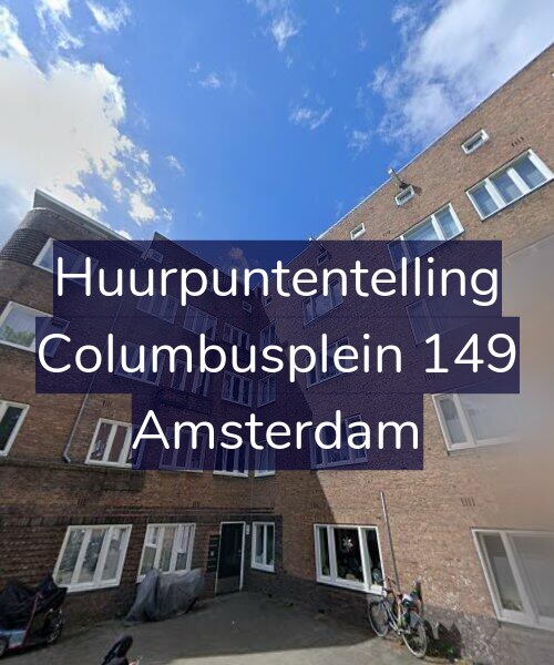 Foto gevel Huurpuntentelling voor Columbusplein 149, Amsterdam