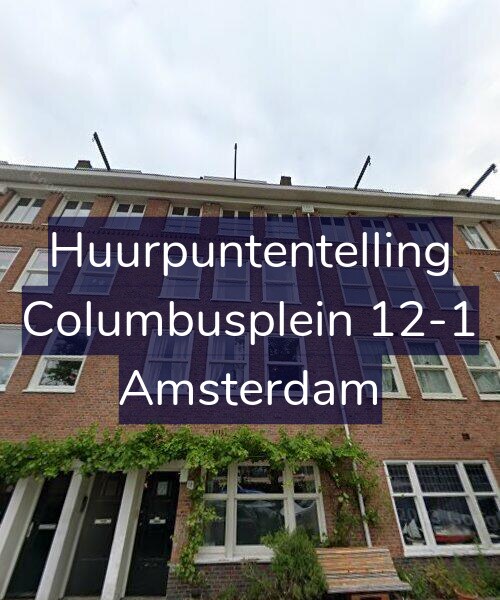 Foto gevel Huurpuntentelling voor Columbusplein 12-1, Amsterdam