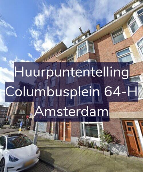 Foto gevel Huurpuntentelling voor Columbusplein 64-H, Amsterdam
