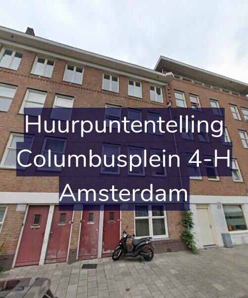 Foto gevel Huurpuntentelling voor Columbusplein 4-H, Amsterdam