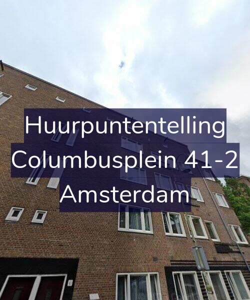 Foto gevel Huurpuntentelling voor Columbusplein 41-2, Amsterdam