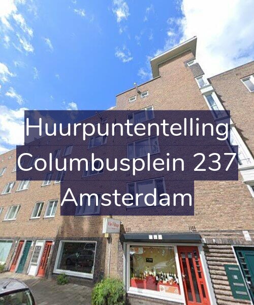 Foto gevel Huurpuntentelling voor Columbusplein 237, Amsterdam