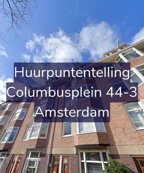 Foto gevel Huurpuntentelling voor Columbusplein 44-3, Amsterdam