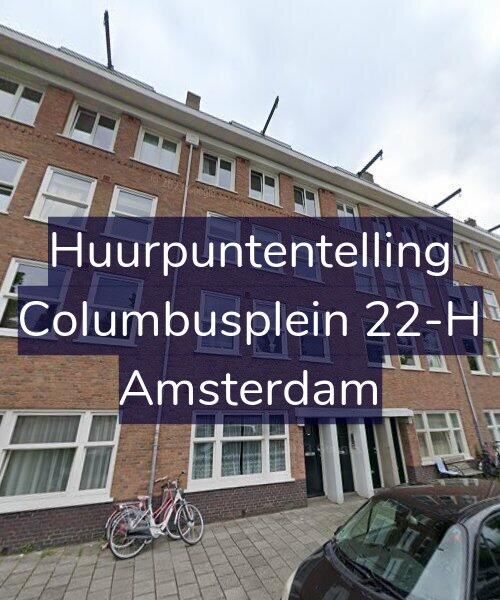 Foto gevel Huurpuntentelling voor Columbusplein 22-H, Amsterdam