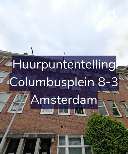 Foto gevel Huurpuntentelling voor Columbusplein 8-3, Amsterdam