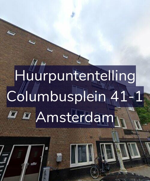 Foto gevel Huurpuntentelling voor Columbusplein 41-1, Amsterdam