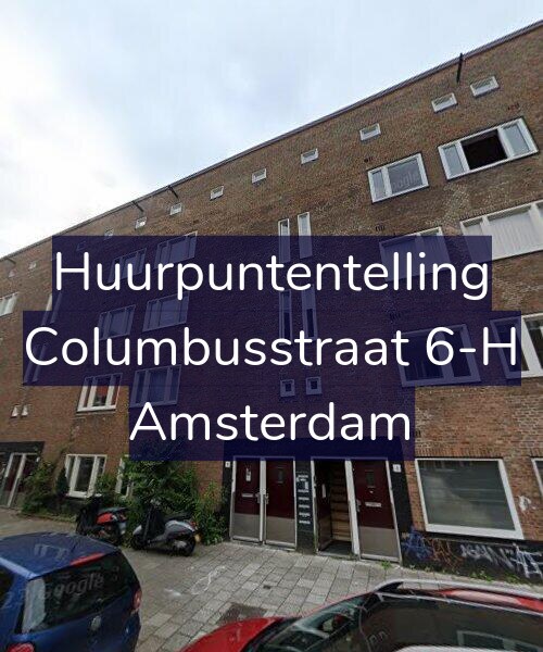 Foto gevel Huurpuntentelling voor Columbusstraat 6-H, Amsterdam
