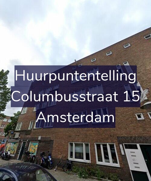 Foto gevel Huurpuntentelling voor Columbusstraat 15, Amsterdam