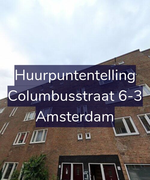 Foto gevel Huurpuntentelling voor Columbusstraat 6-3, Amsterdam