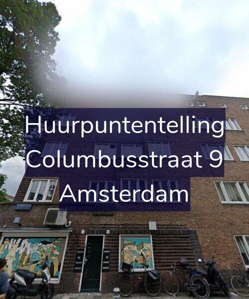 Foto gevel Huurpuntentelling voor Columbusstraat 9, Amsterdam