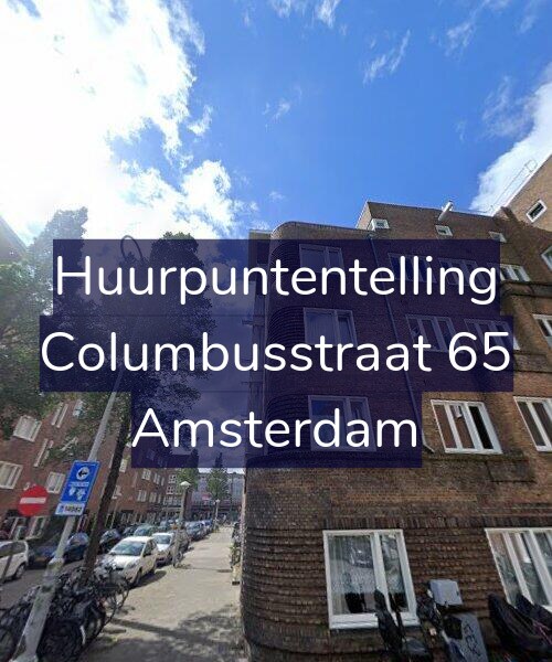 Foto gevel Huurpuntentelling voor Columbusstraat 65, Amsterdam