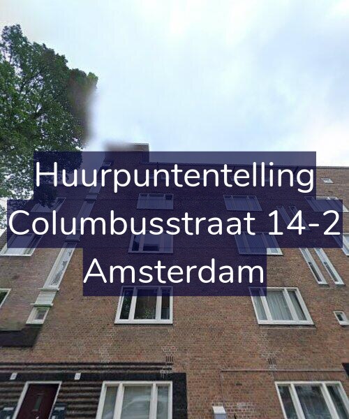 Foto gevel Huurpuntentelling voor Columbusstraat 14-2, Amsterdam
