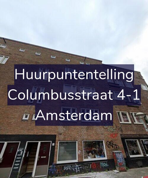 Foto gevel Huurpuntentelling voor Columbusstraat 4-1, Amsterdam